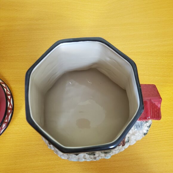 Lighthouse & Lighthouse Keeper’s Cottage Cookie Jar, 12” No Cracks Chips - Picture 10 of 13